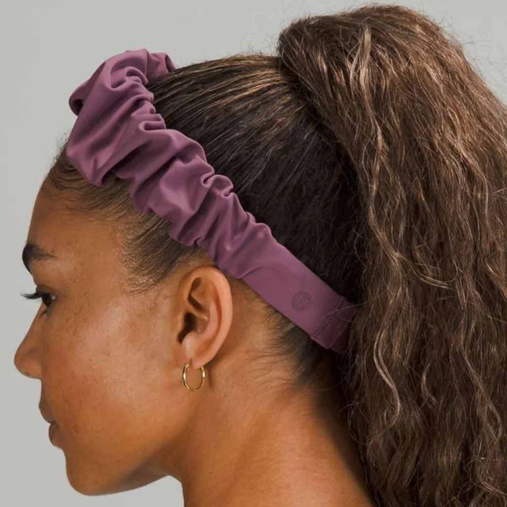 Lululemon Nulux Gathered Headband Vintage Plum